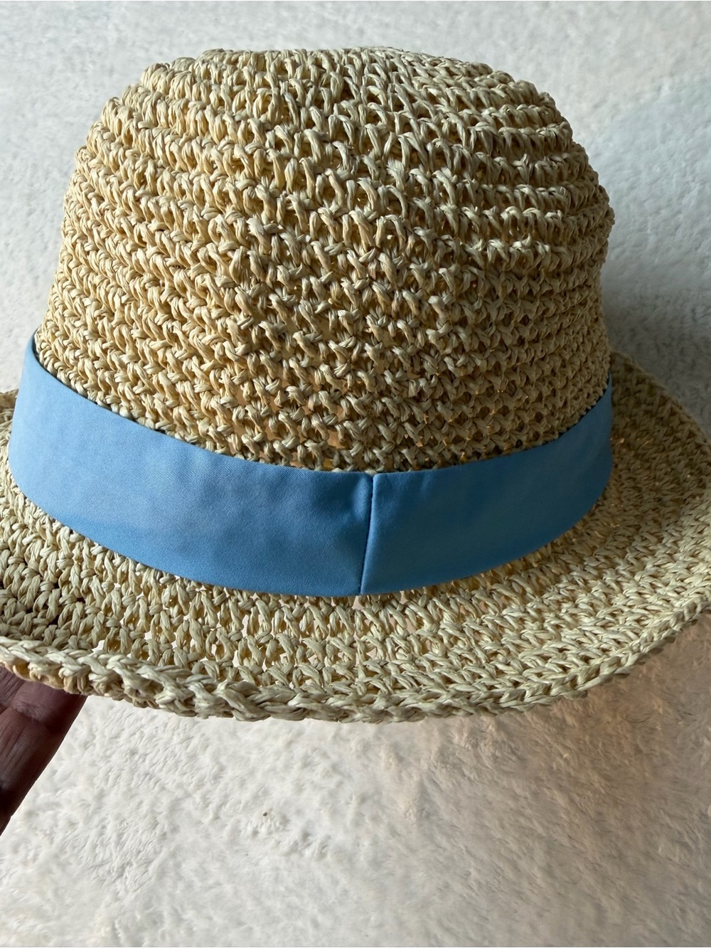 Dolce & Gabana women’s Straw Sun Hat with Blue Band - Picture 6 of 13
